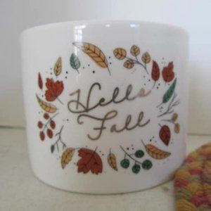 Hello Fall Candle Jar Decor Pumpkin Spice Scented Candles Farmhouse Decor